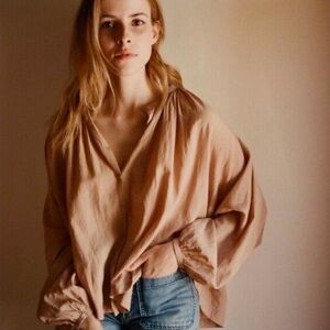 Doen Jane Blouse in toffee - medium